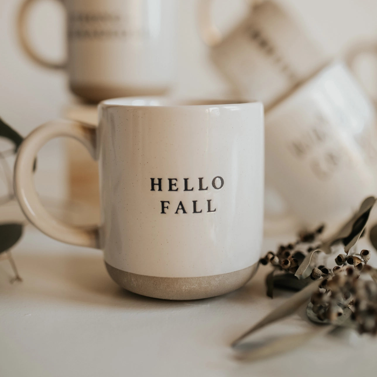 Hello Fall Stoneware Mug