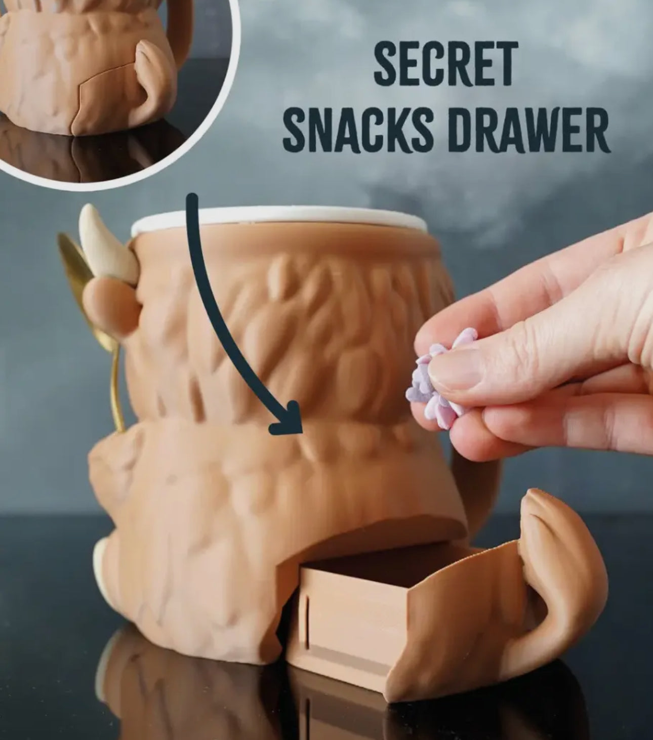 Highland Cow Ice Cream Pint Holder