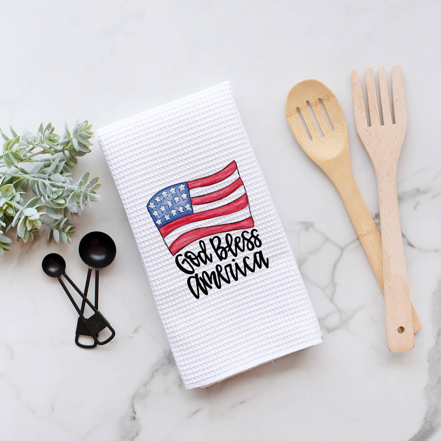 God Bless America Kitchen Towel