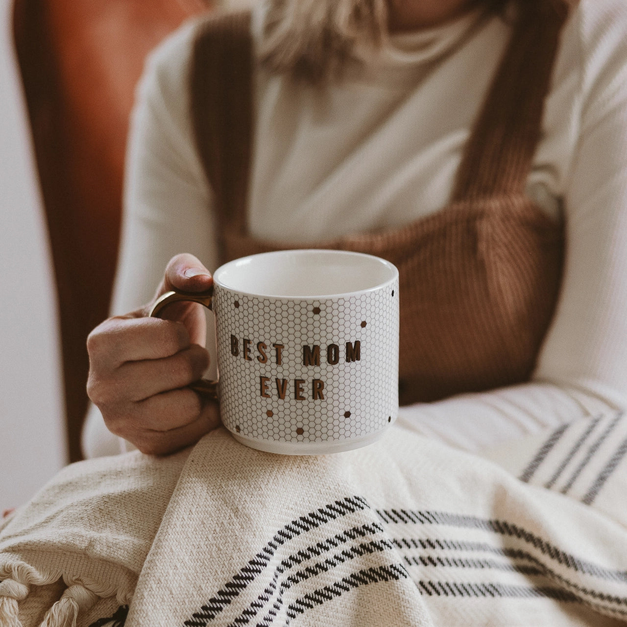 Best Mom Ever Gold Tile Mug