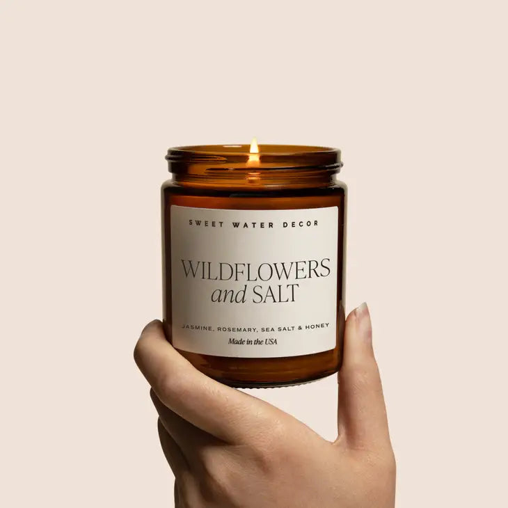 Wildflowers + Salt Soy Candle