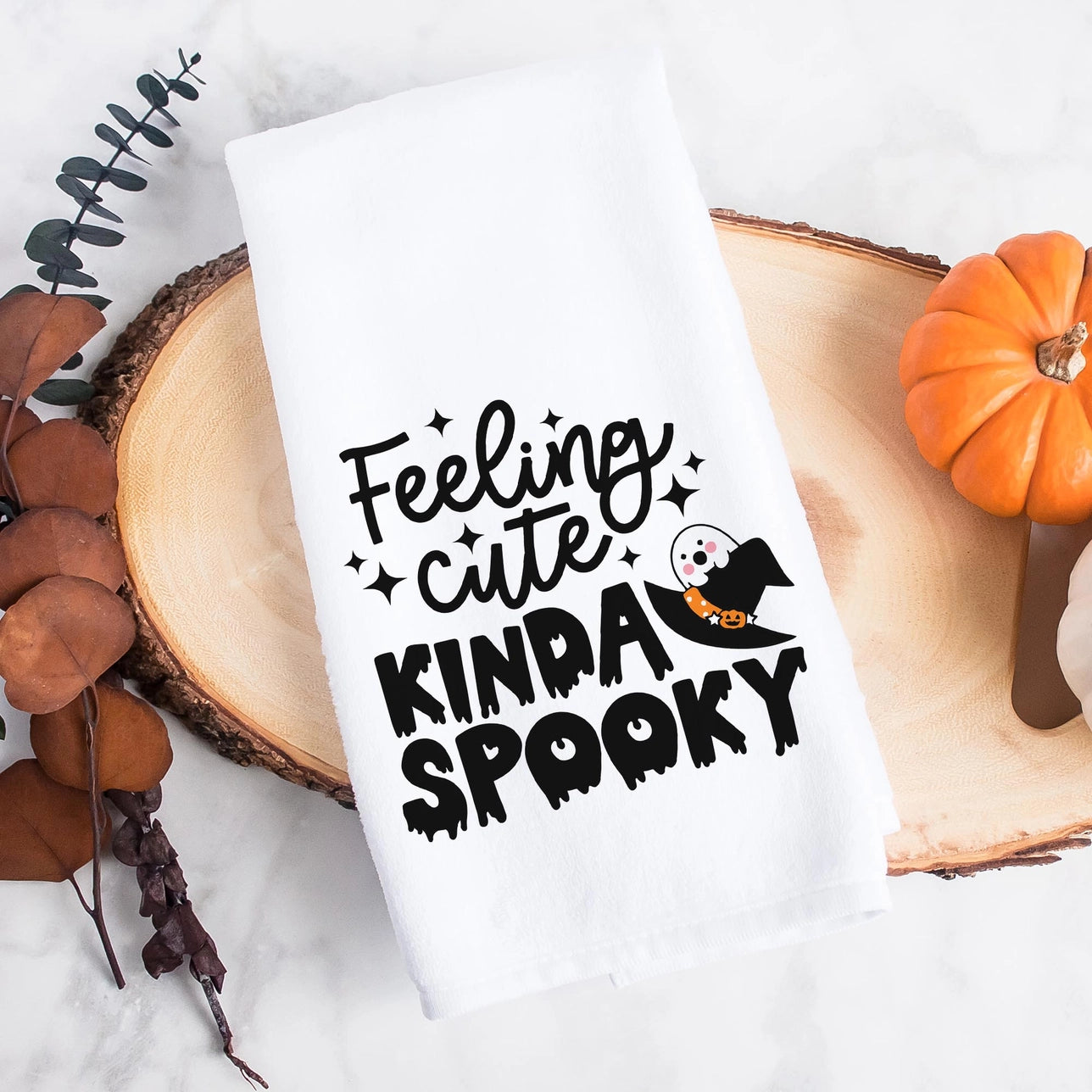 Feeling Cute Kinda Spooky Kitchen Towel