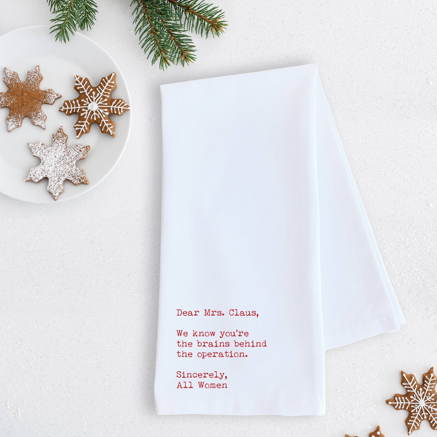 Dear Mrs. Claus Kitchen Towel
