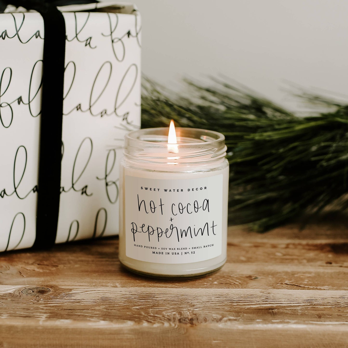 Hot Cocoa & Peppermint Soy Candle