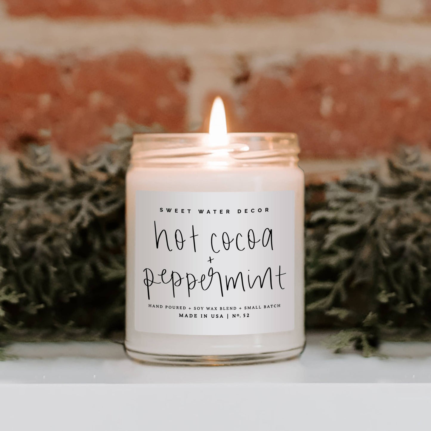 Hot Cocoa & Peppermint Soy Candle