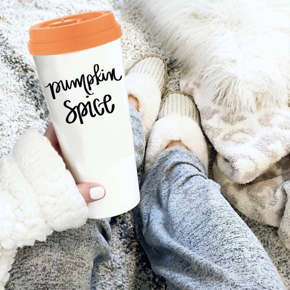 Pumpkin Spice Travel Coffee Mug