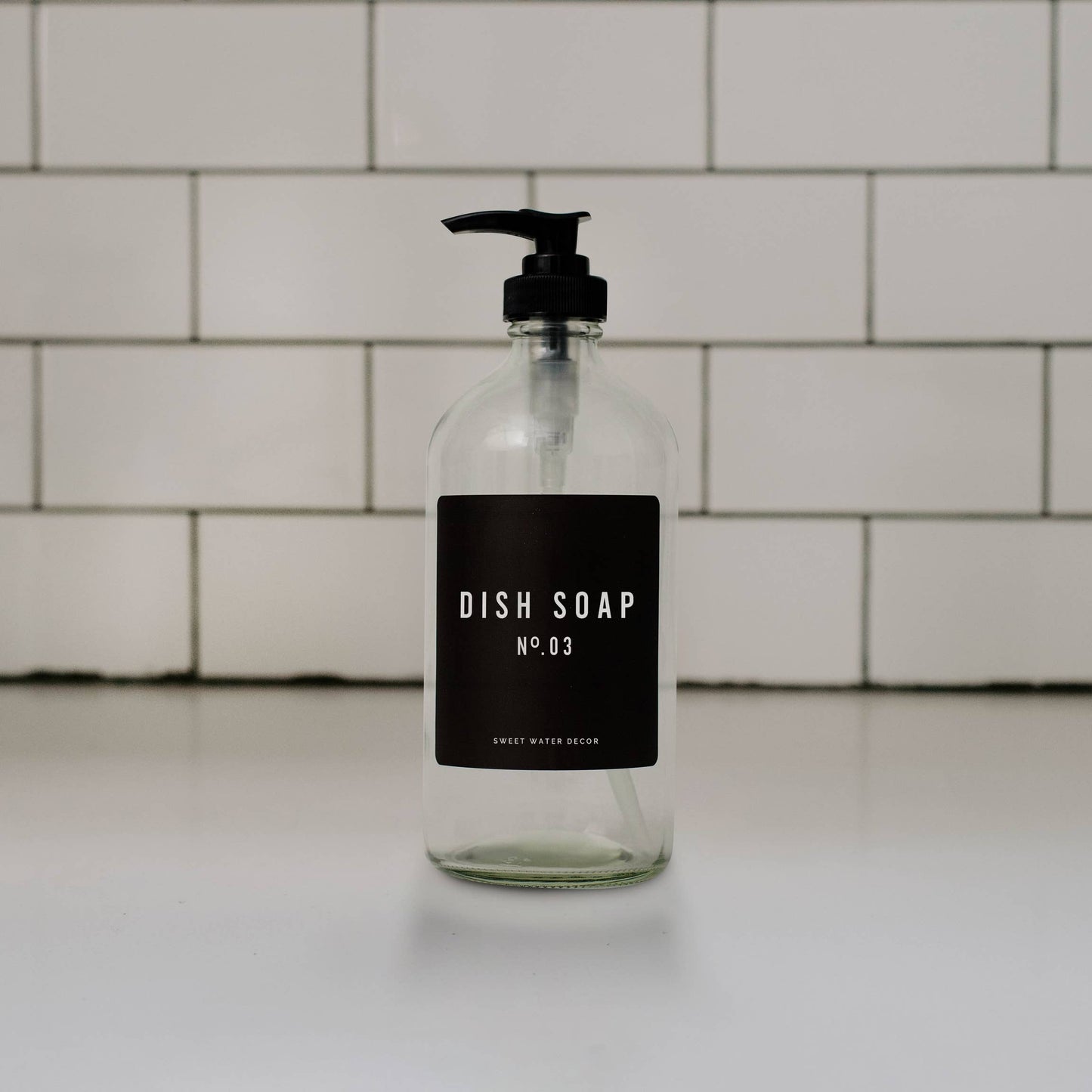 Glass Dish Soap Dispenser