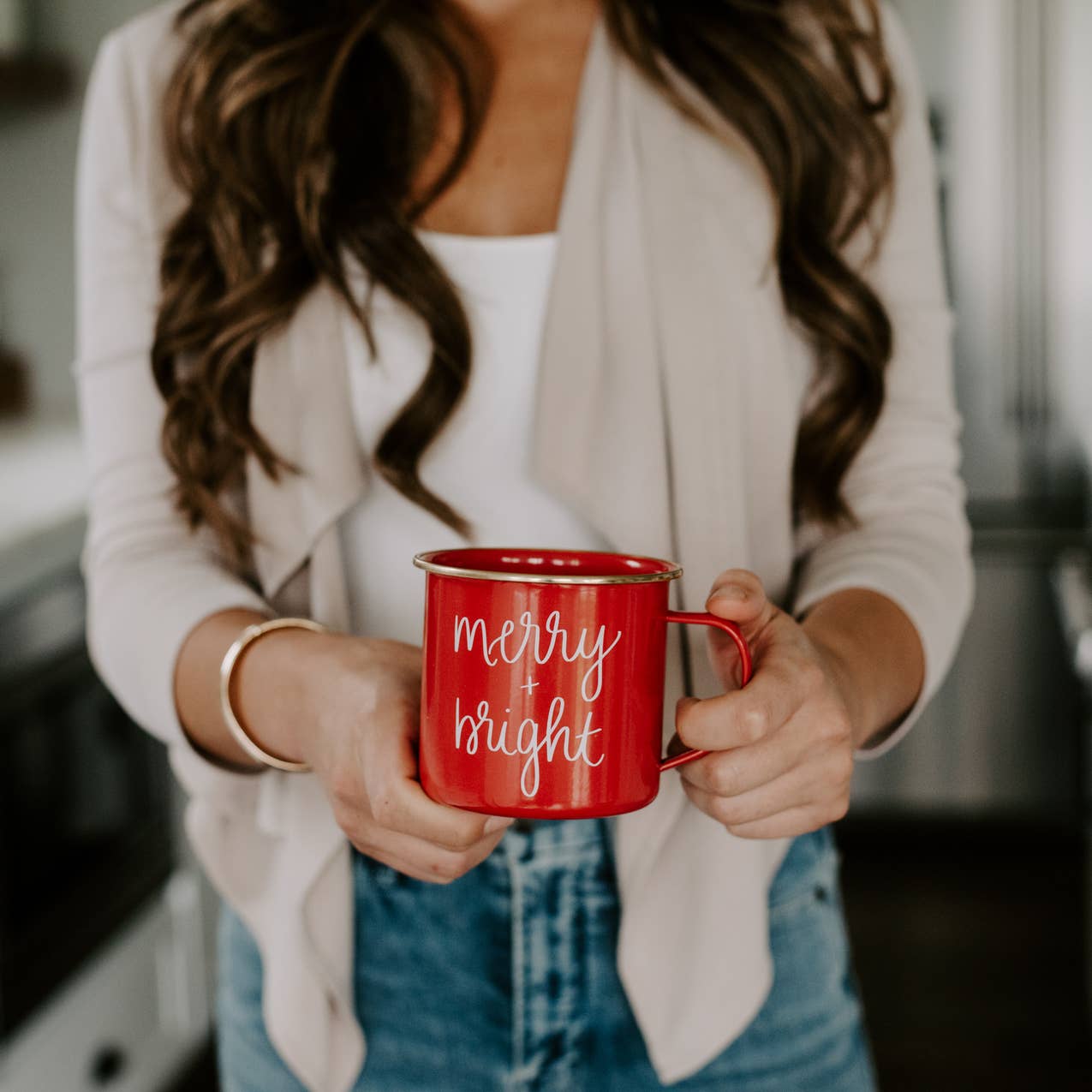 Merry & Bright Red Campfire Mug