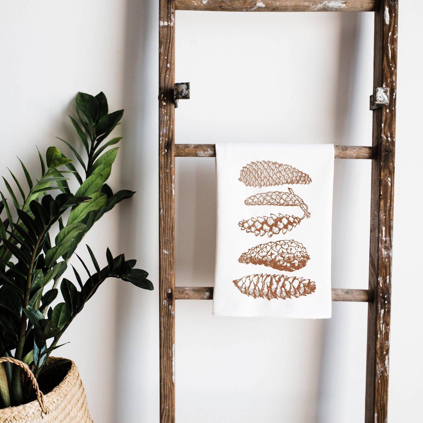 Autumn Pinecones Kitchen Towel