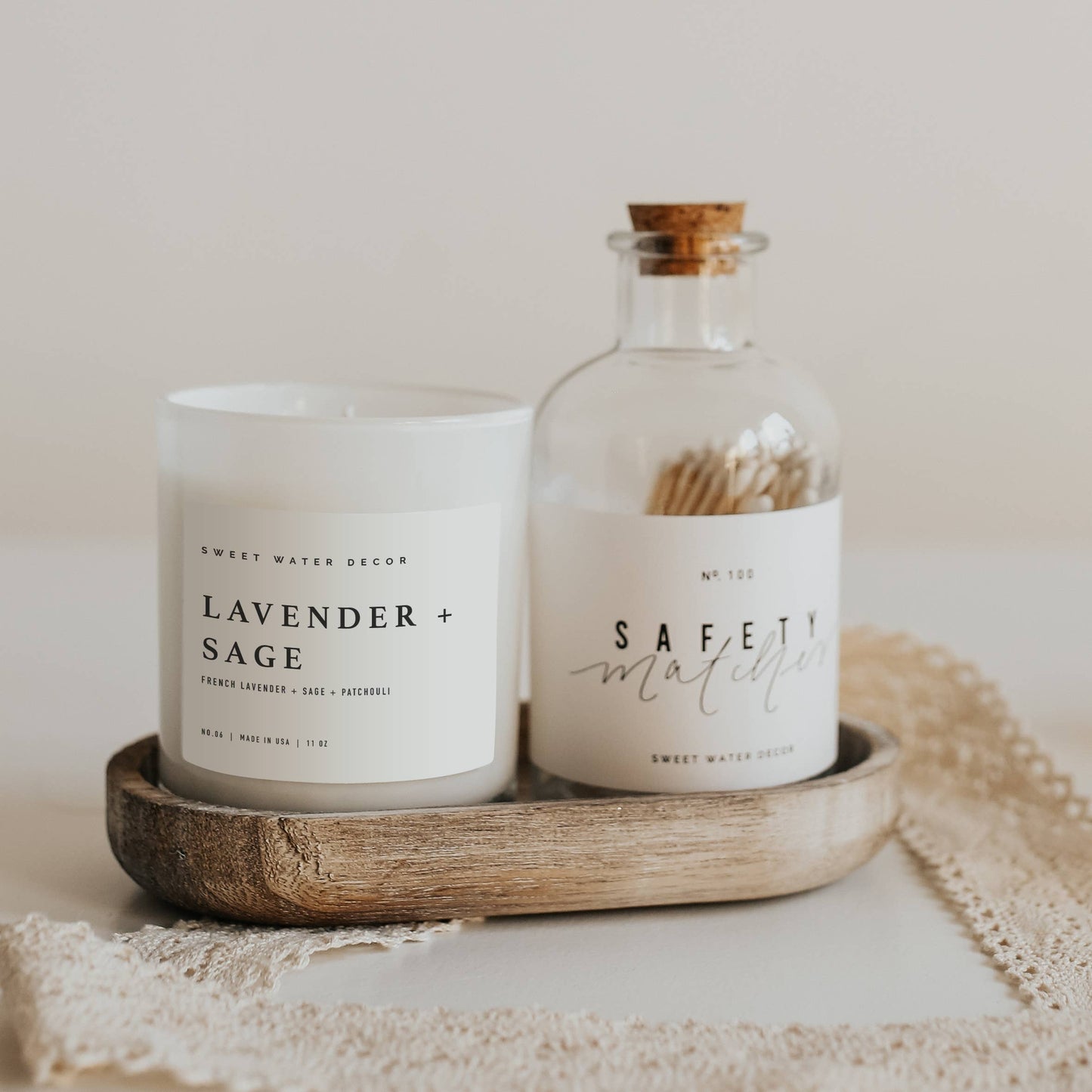 Lavender + Sage Soy Candle