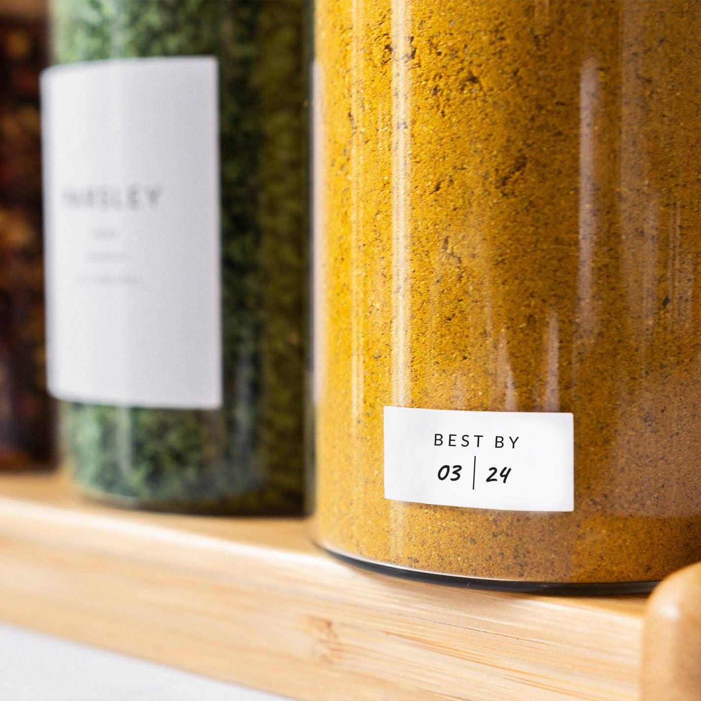 White Minimalist Spice Labels