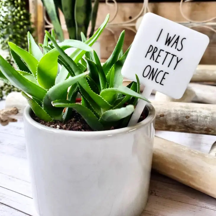 I Was Pretty Once Plant Marker