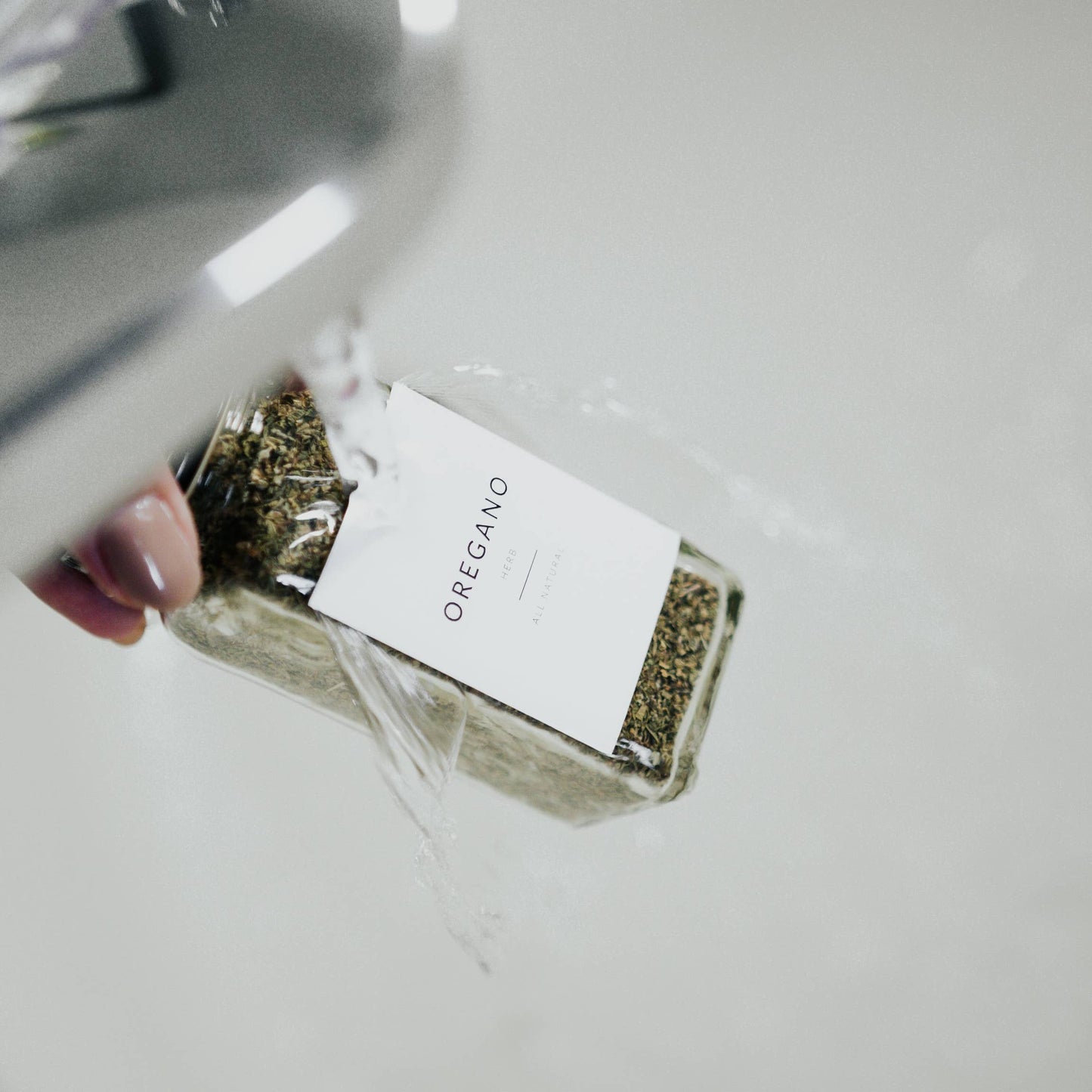White Minimalist Spice Labels