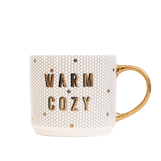 Warm + Cozy Gold Tile Mug