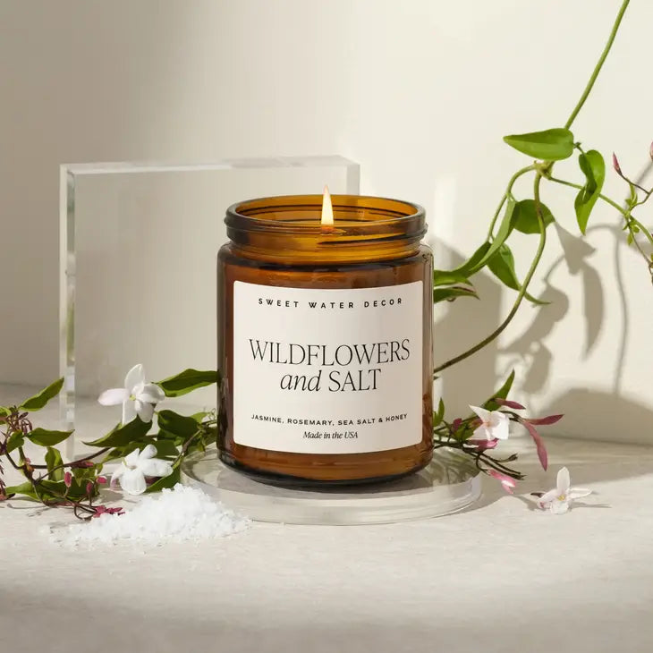 Wildflowers + Salt Soy Candle
