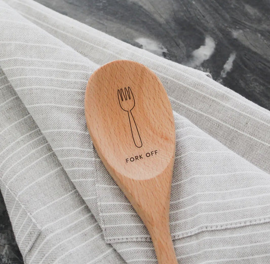 Fork Off Wooden Spoon