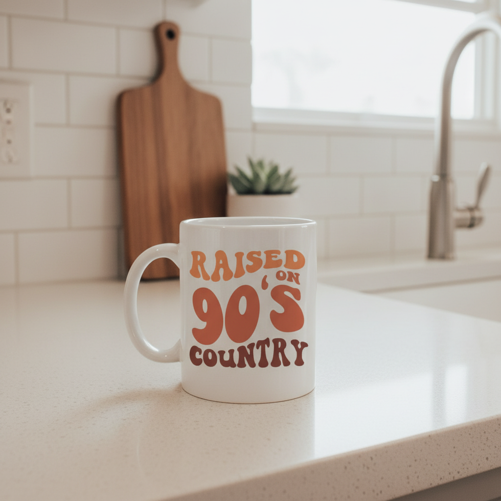 Raised on 90s Country Mug