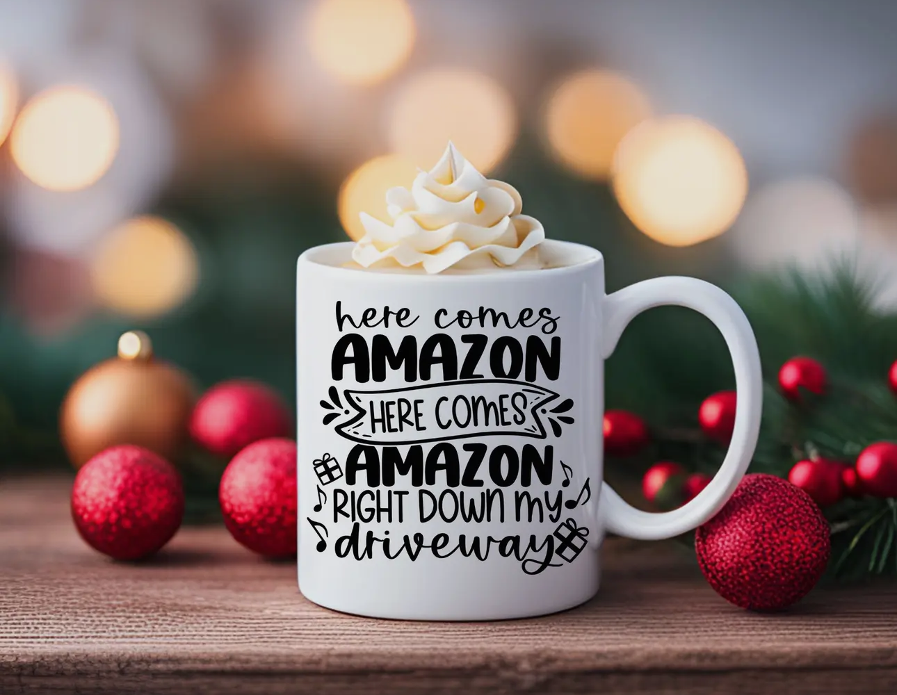 Here Comes Amazon Mug