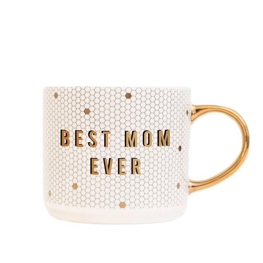 Best Mom Ever Gold Tile Mug