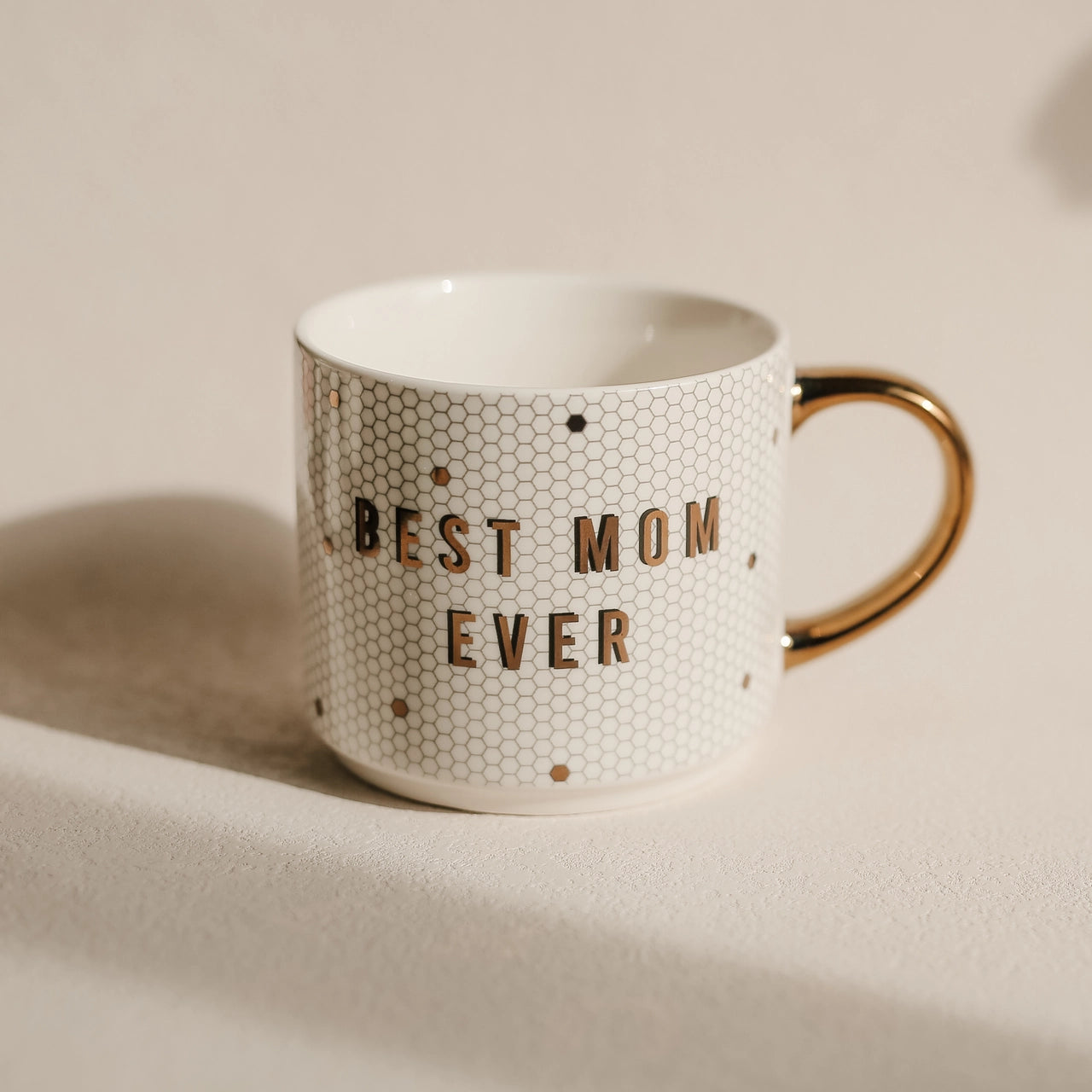 Best Mom Ever Gold Tile Mug
