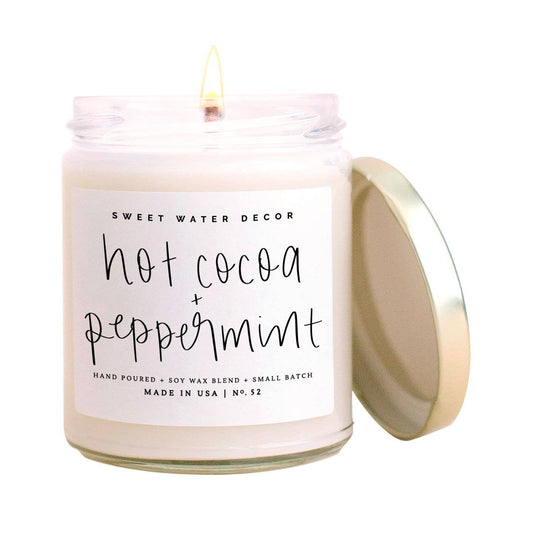 Hot Cocoa & Peppermint Soy Candle