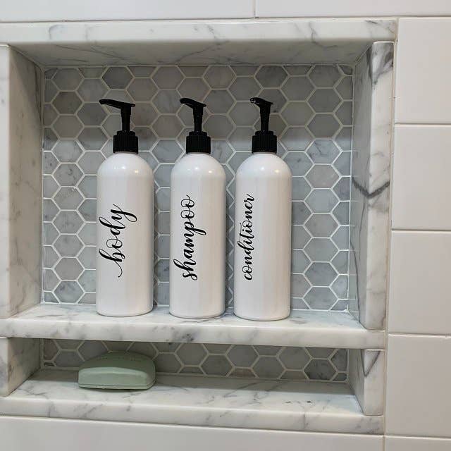 Shower & Bath Bottle Set