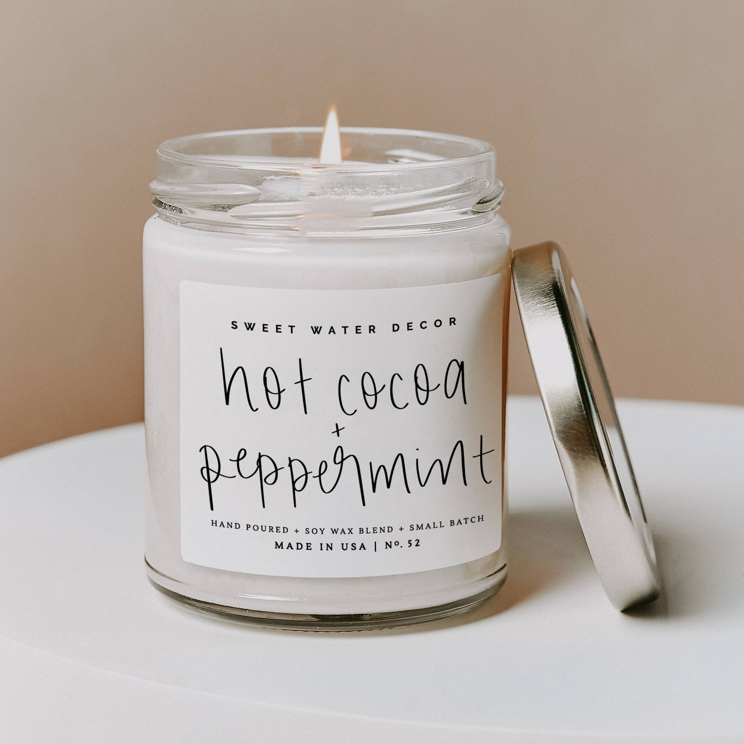 Hot Cocoa & Peppermint Soy Candle