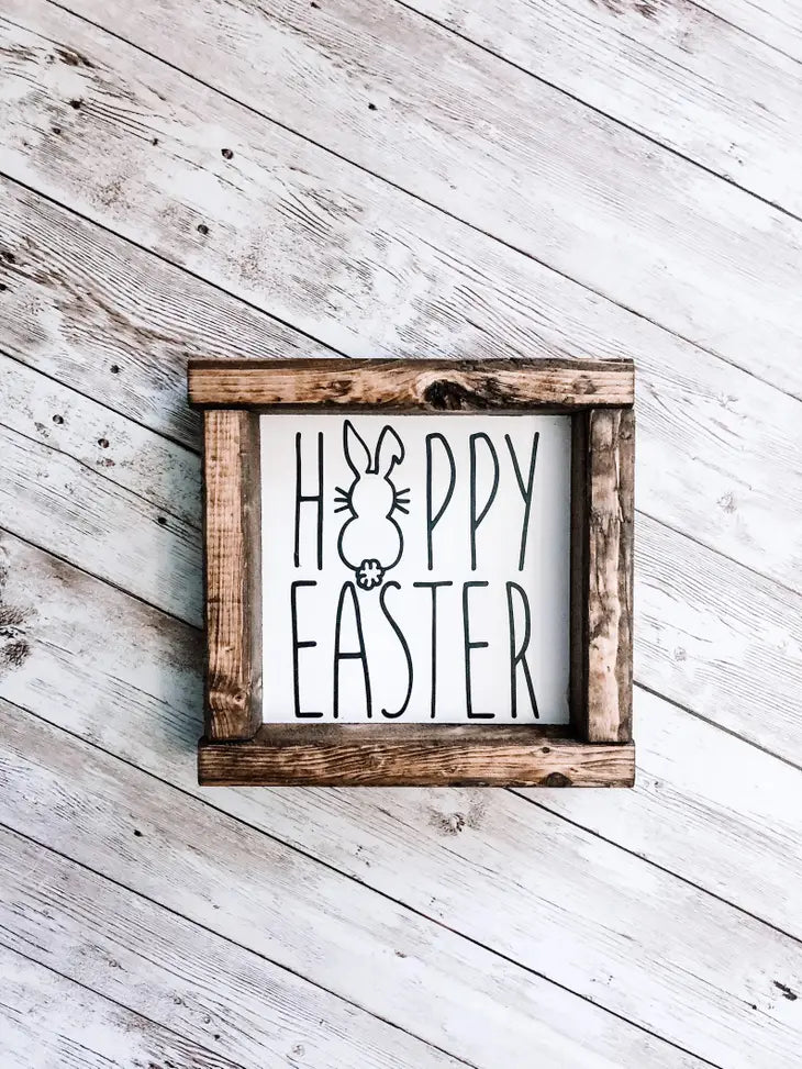 Hoppy Easter Rustic Sign