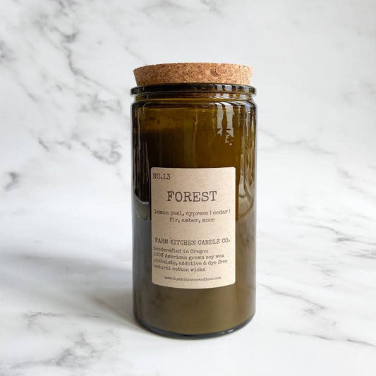 Forest Vintage Green Soy Candle