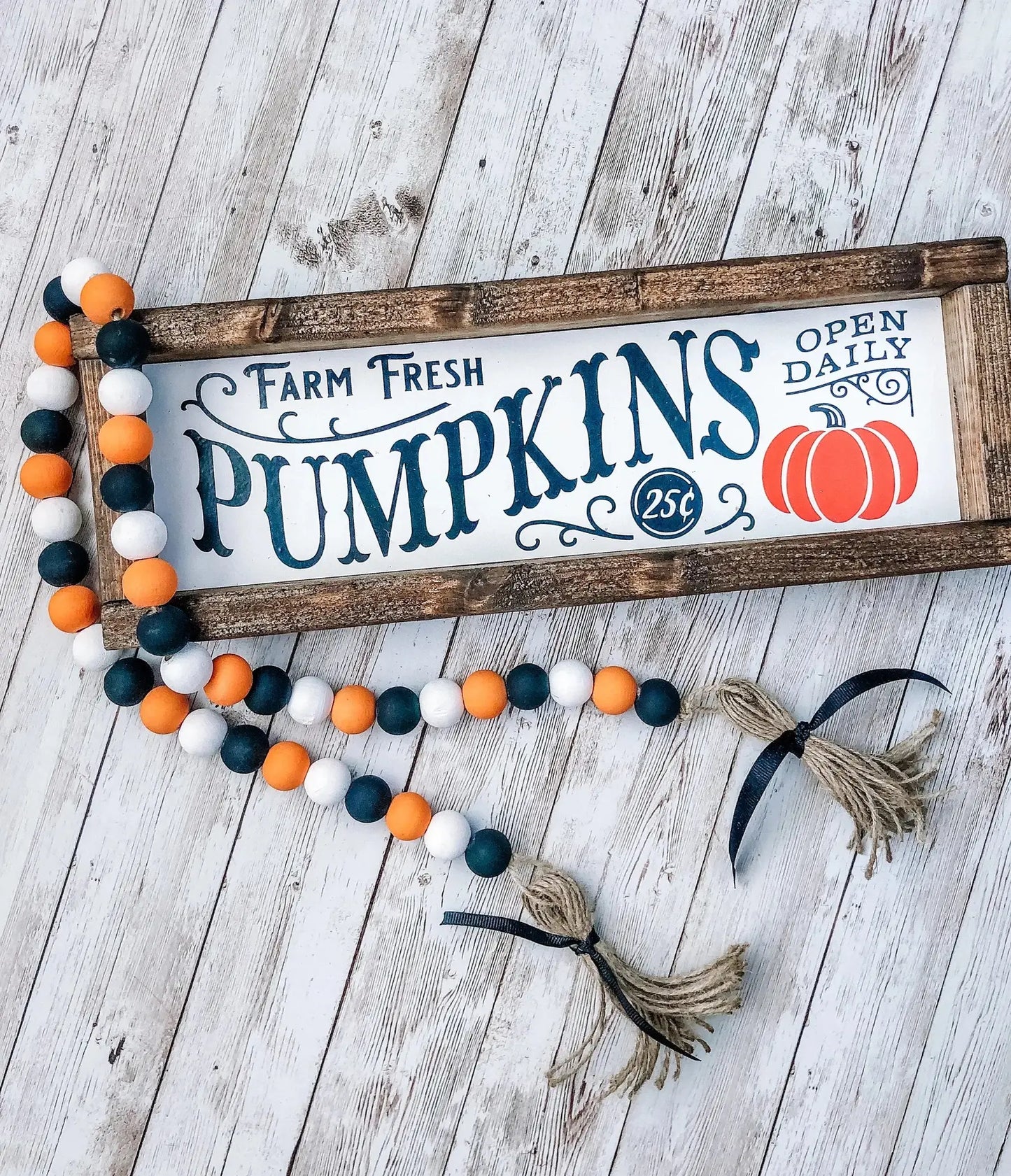 Farm Fresh Pumpkins Wooden Sign