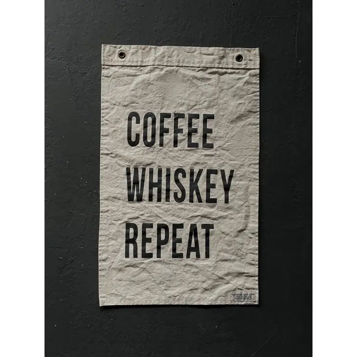 Coffee Whiskey Repeat Flag