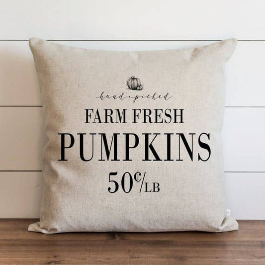 Farm Fresh Pumpkins Pillow Cover